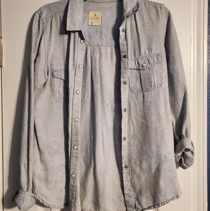American Eagle Chambray Top
